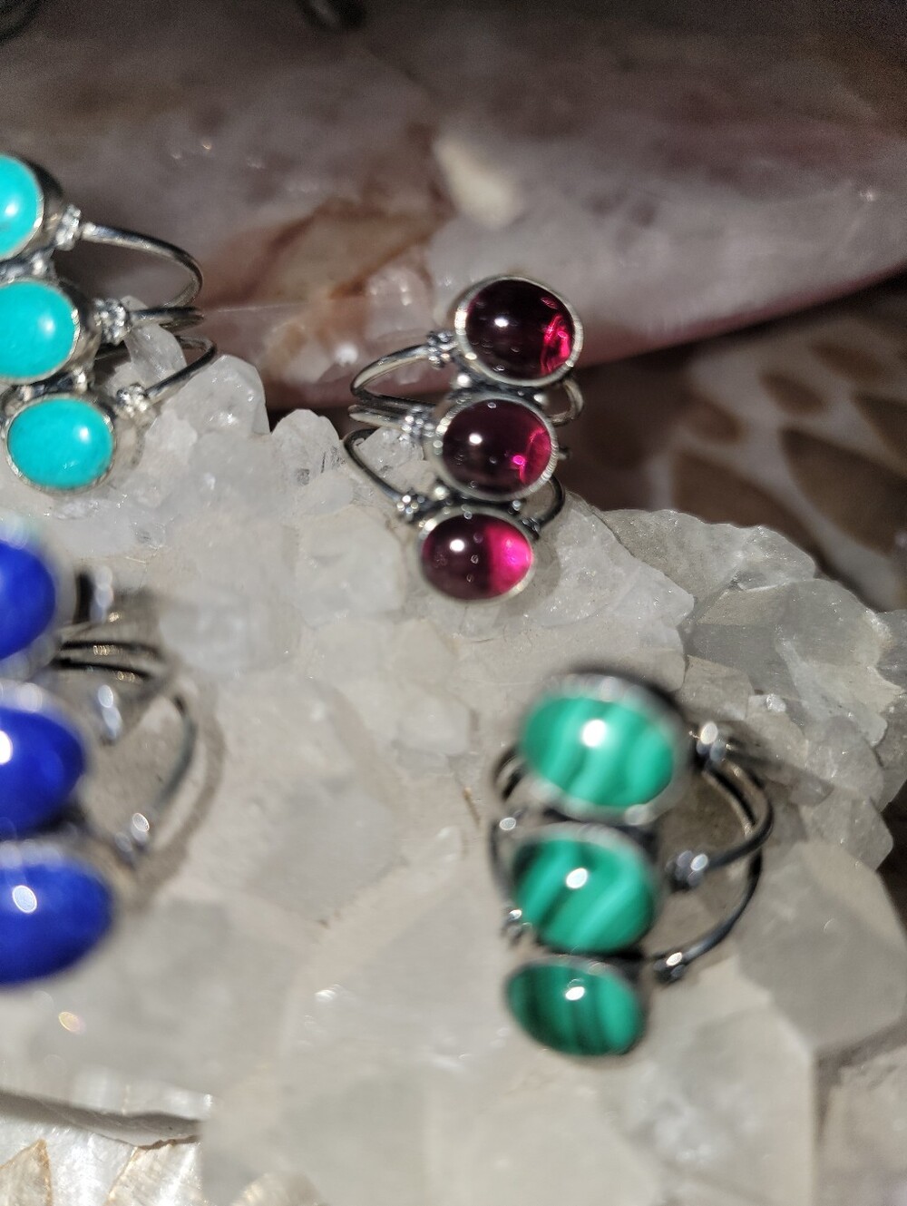 Set Of 4 Rings 💙💜💚🩵 - Picture 6 of 13
